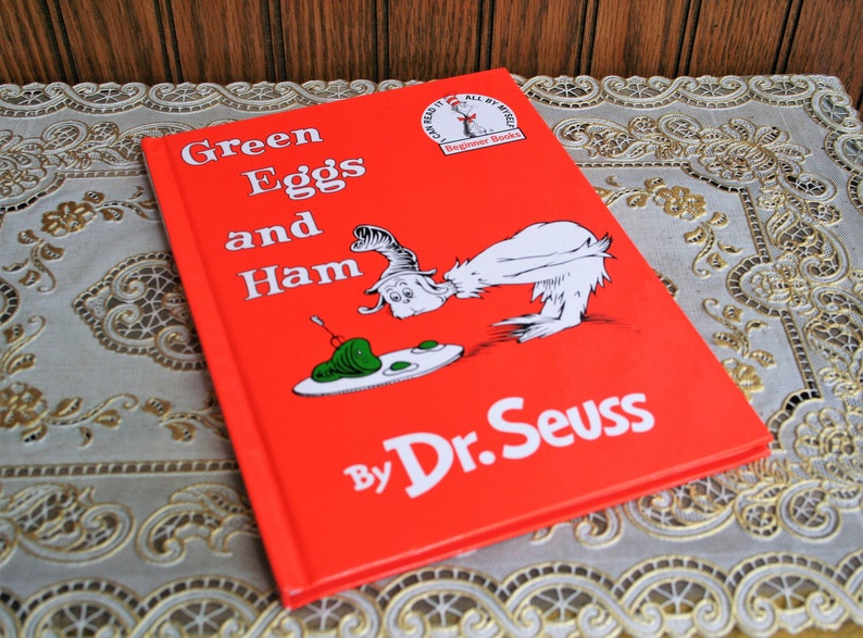1988 Green Eggs and Ham by Dr Seuss Hardcover Children's Etsy