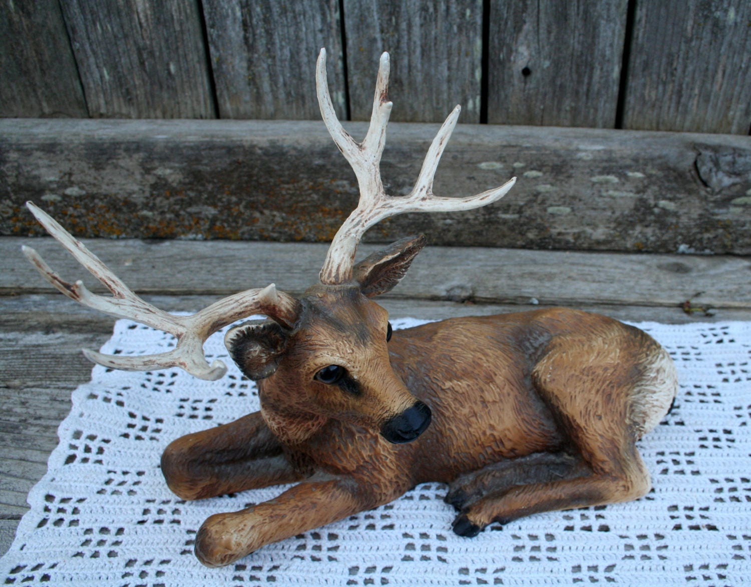 Vintage 1984 HOMCO Deer Buck Stag 12 Point Antlers Resin | Etsy