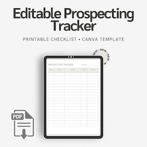 Sales Lead Tracker • Editable Client Follow-Up Log (Canva Template)