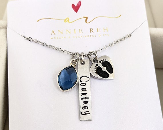 Personalized Jewelry for Mom, Personalized Birthstone Necklace, Personalized Name Necklace, Mom Jewelry, Mothers Day Gift for Mom