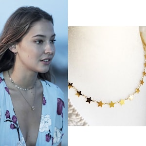 Sarah OBX Star Jewelry Initial, Outer Banks Inspired Choker Necklace, Dainty  Layered, Gold or Silver, Bohemian Jewelry, Obx Inspired