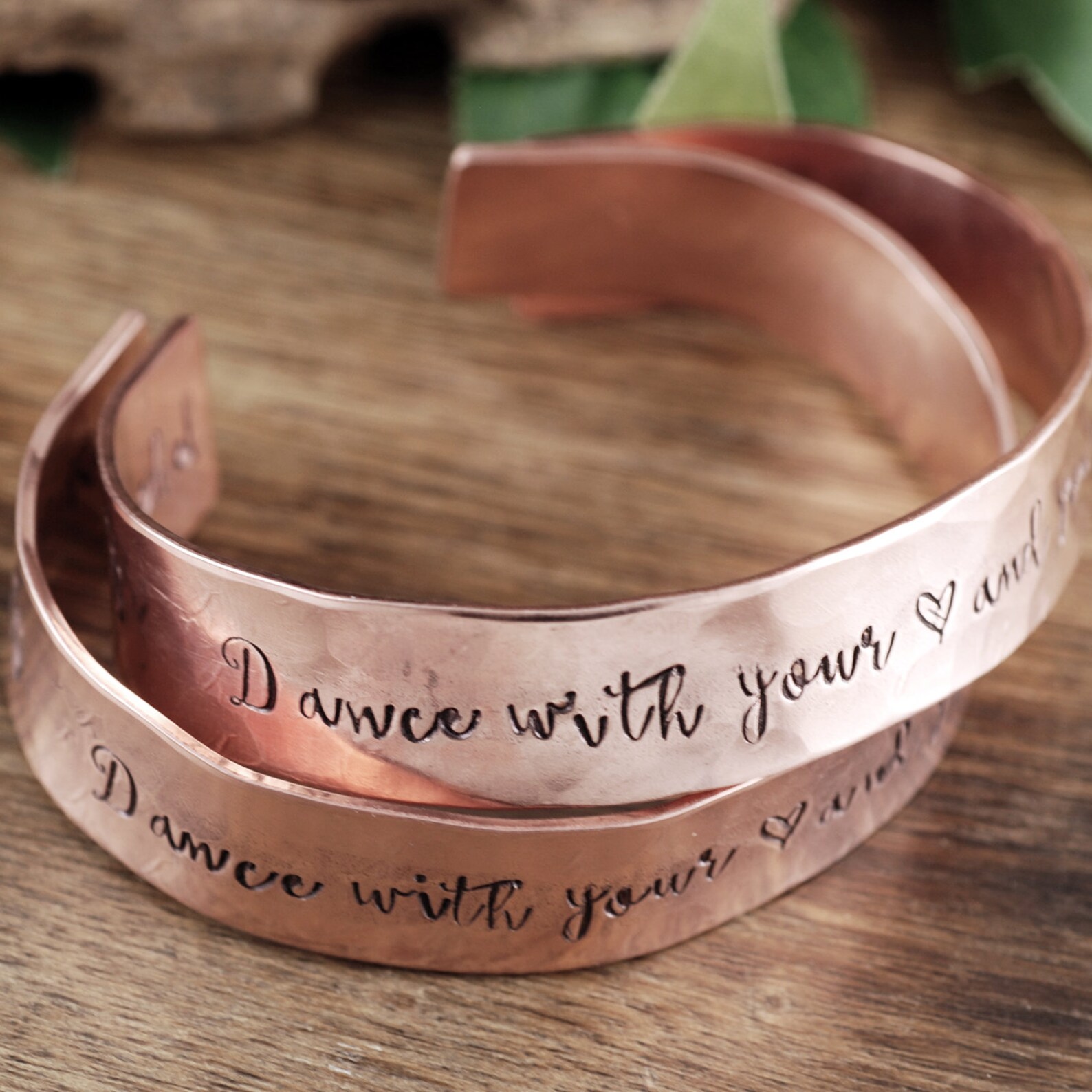 Personalized Dance Bracelets Copper Cuff Bracelet Dance with Etsy