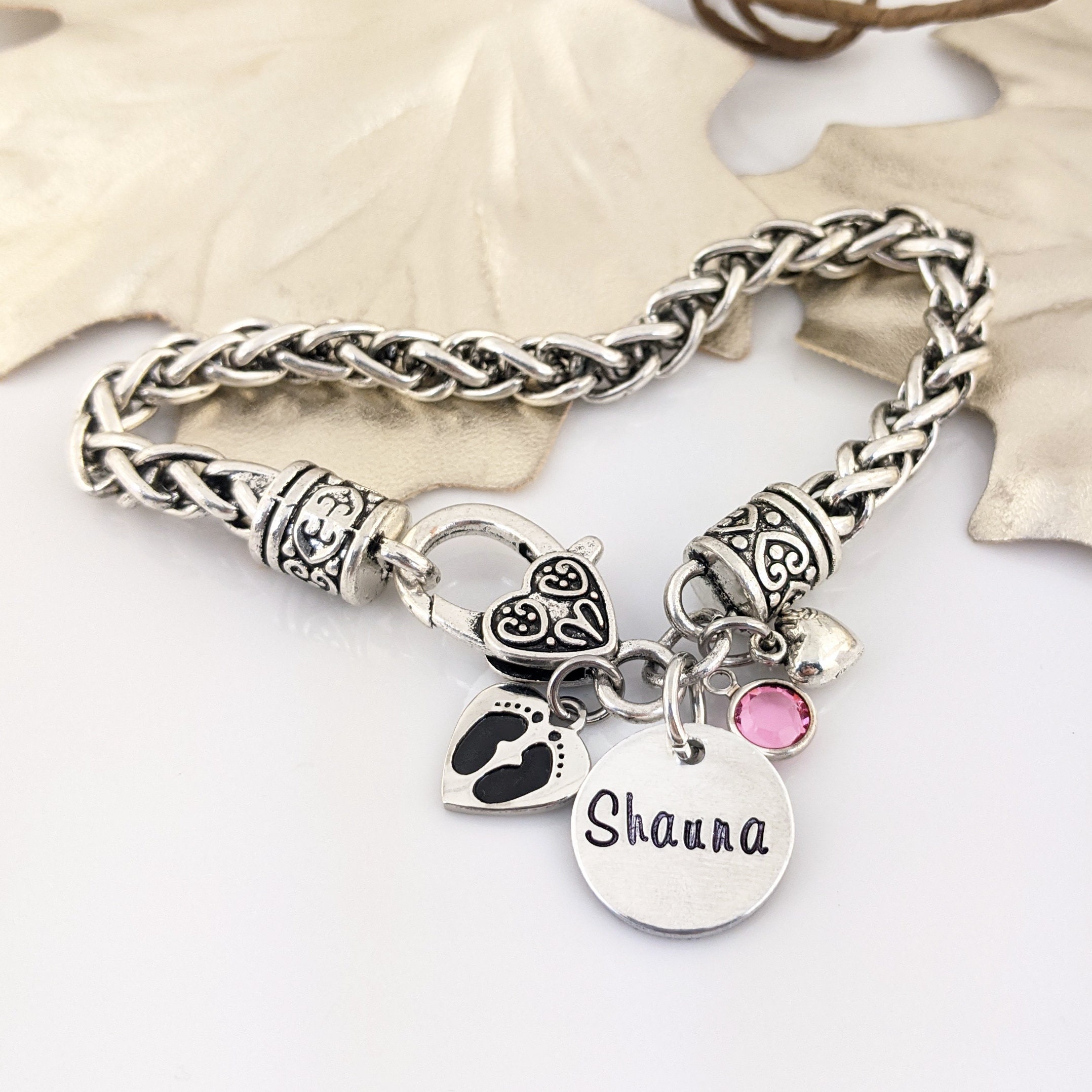 Baby name bracelet for deals mom