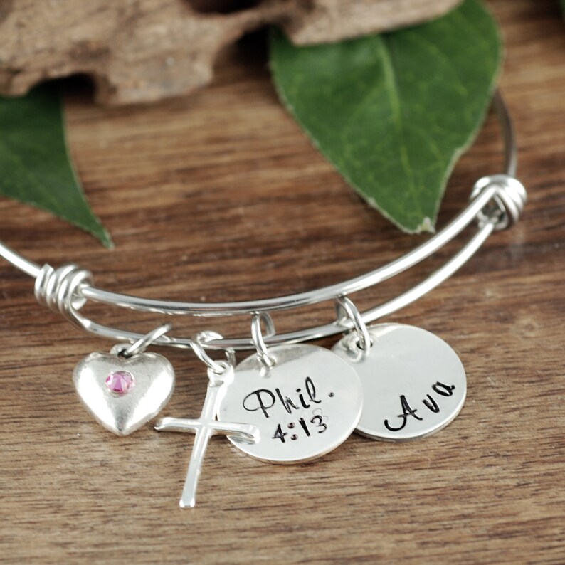Confirmation Bracelet Personalized Confirmation Gift Faith Etsy