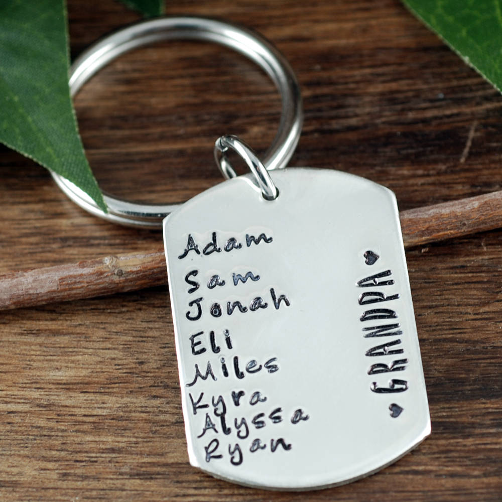 Download Grandfather Keychain Father S Day Gift Personalized Keychain For Grandpa Gift For Grandad Grandfather Gifts Gift For Him