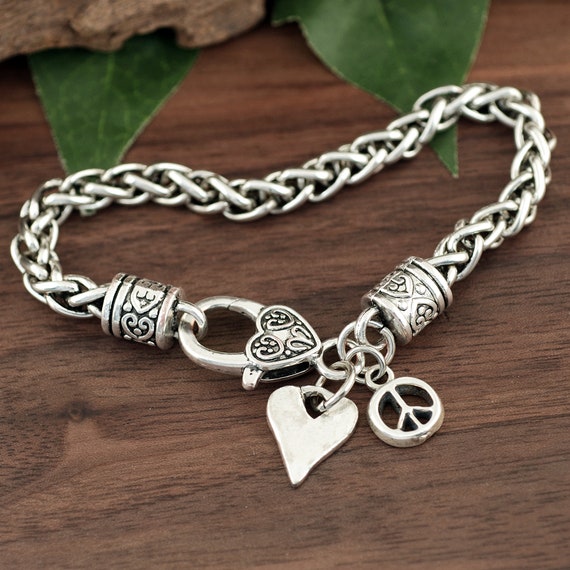 Amazon.com: Exotic & Trendy, Jewelry, Books and More Peace Bracelet-Wooden  Peace Sign Bracelet-Hemp Bracelet -Peace Symbol Bracelet-Peace Pendant  Bracelet-Hippie Bracelet: Clothing, Shoes & Jewelry