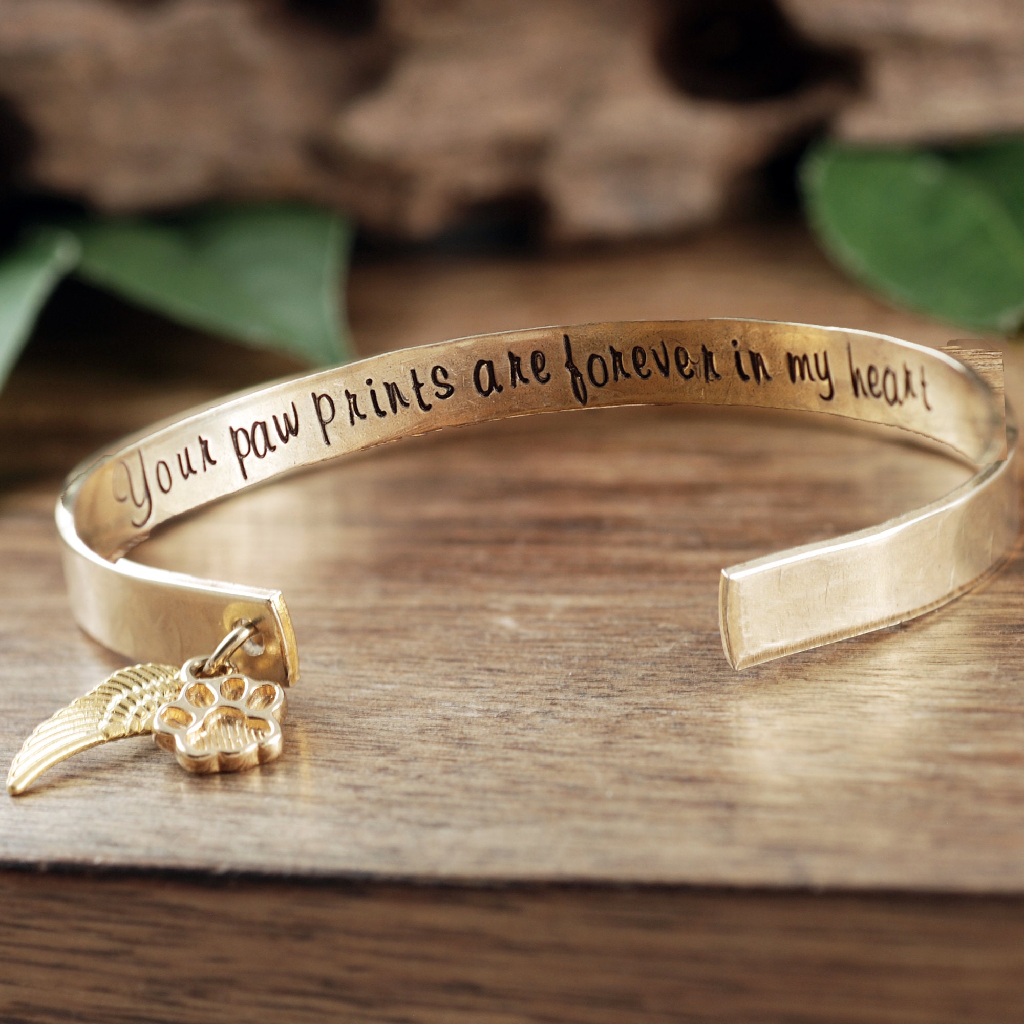 Forever in My Heart Paw Prints in My Heart Personalized Memorial