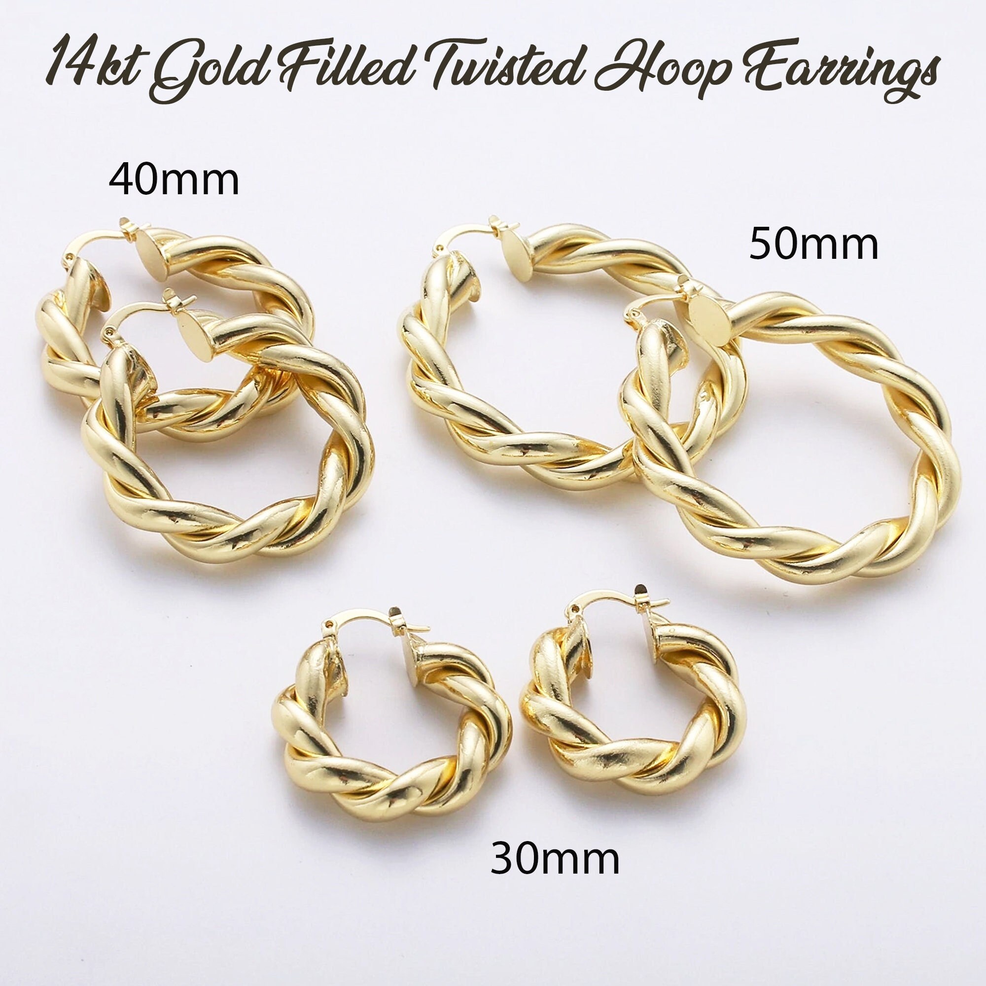 Hoop Earrings | Ear Clip | Jewelry - 5pairs Round Gold Color Punk Hoop  Earrings High - Aliexpress