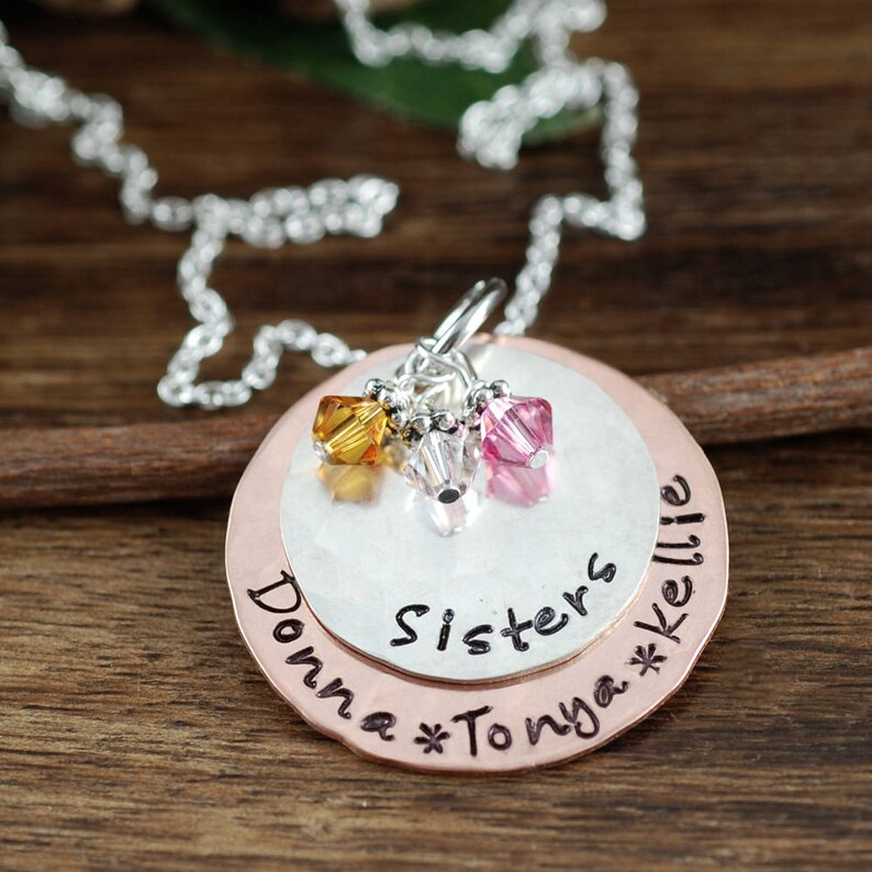 Personalized Sister Gifts Sister Necklace Gift for Sister Etsy