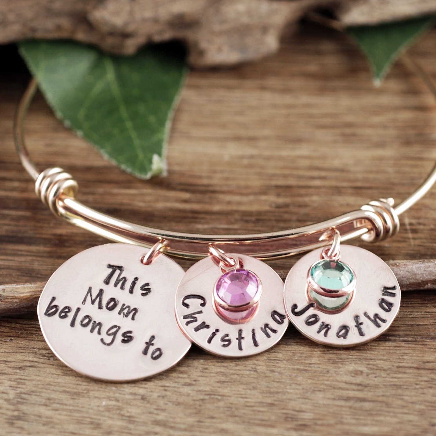 personalized mom bracelets