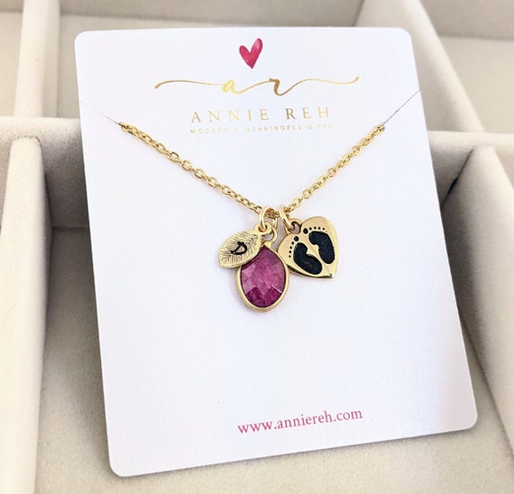 Personalized Birthstone Necklace, Personalized Jewelry for Mom, Personalized Initial Necklace, Mom Jewelry, Mothers Day Gift for Mom