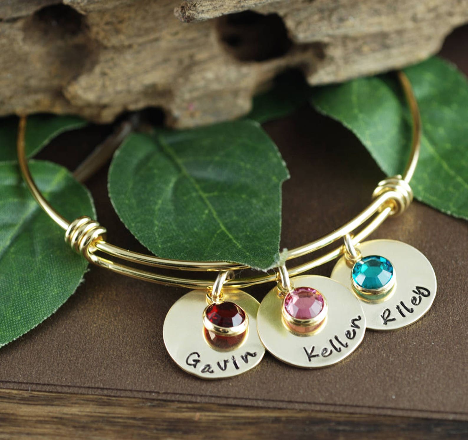 Personalized Gold Name Bracelet Mothers Name Bracelet Gold Etsy