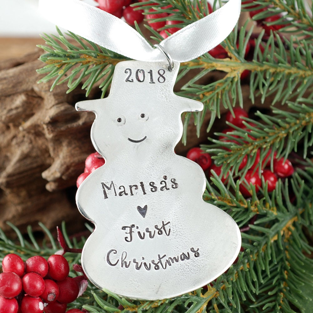 Engraved first on sale christmas ornament