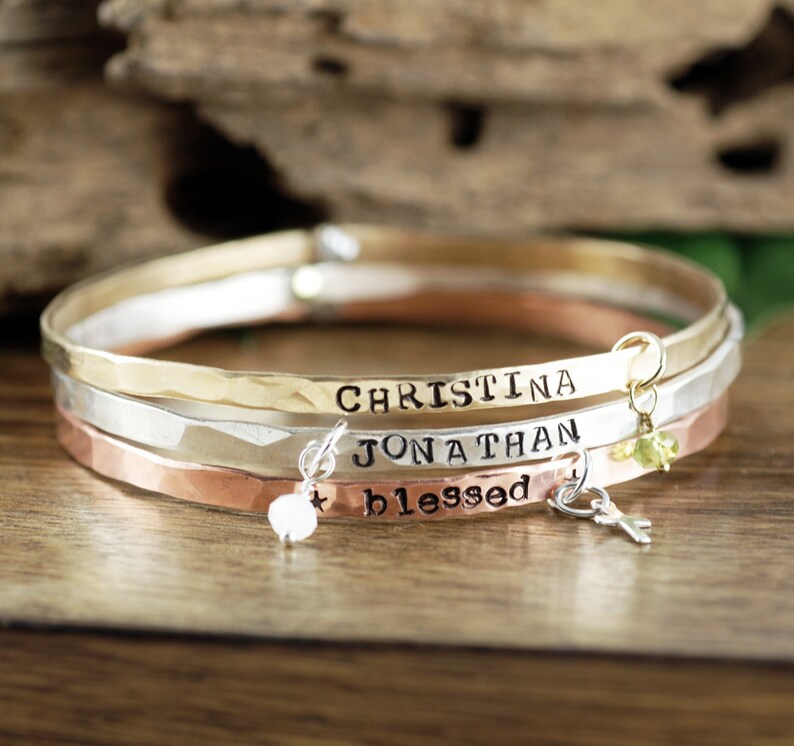 Inspirational Bracelet Inspirational Quote Bracelets Bangle Etsy