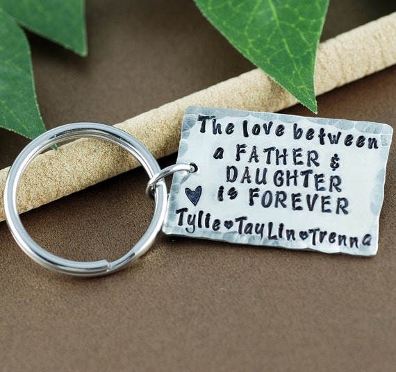 Daddy Keychain from Daughter | Love between Father and Daughter is Forever | Father's Day Keychain | Gift for Dad | Daddy Keychains