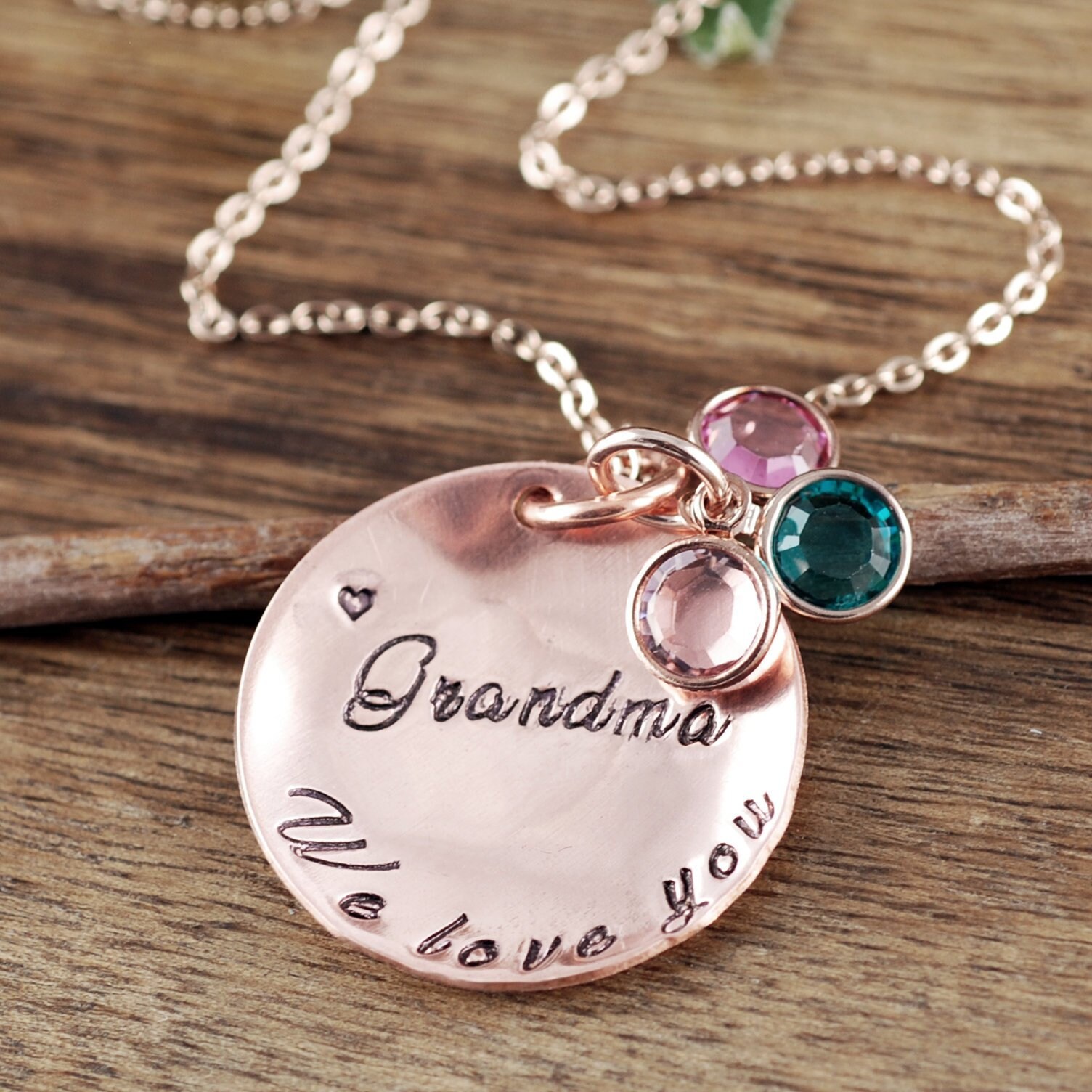 nana birthstone necklace