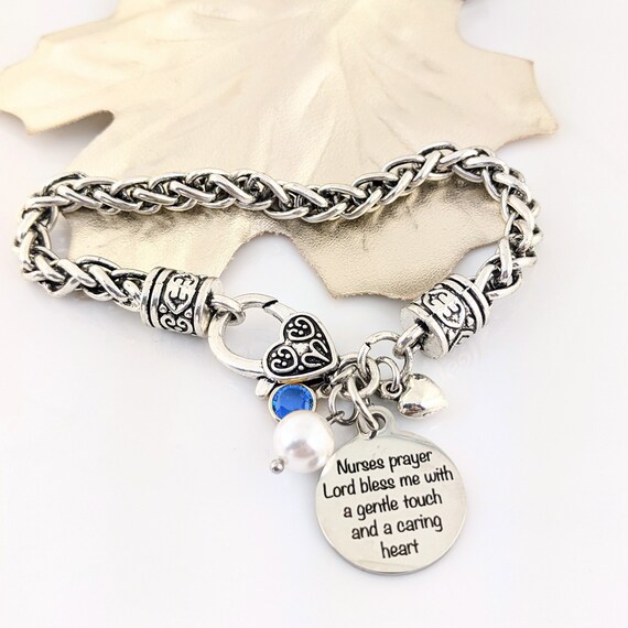 Nurses Prayer Bracelet Gift for Nurse Graduation Gift for BSN RN Graduation Gift Lord Guide My Hands Nursing School Bracelet Etsy Canada