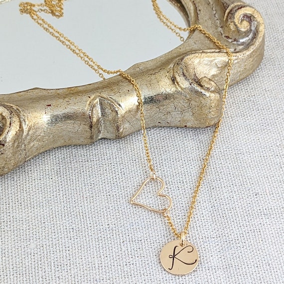 Mothers Necklace, Gold Initial Necklace, Friendship Necklace, Personalized Necklace, Initial Necklace, Custom Dainty Jewelry Gold Filled