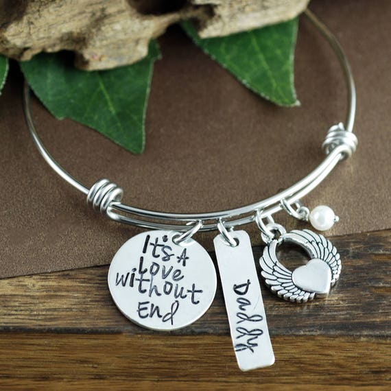 Personalized Charm Bracelet Memorial Bracelet Remembrance | Etsy