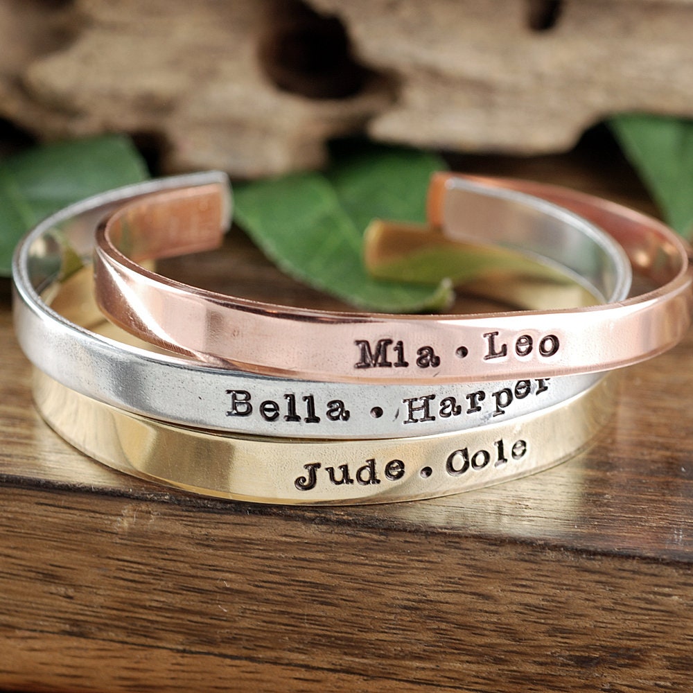 Cuff Bracelet, Custom Cuff Bracelet, Name Bracelets, Custom Bracelet, Children's Name Bracelet, Grandma Bracelet, Gift for Mom Bracelet