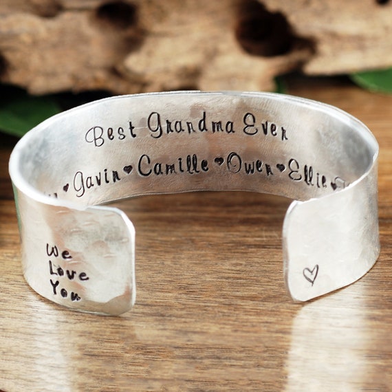 Personalized Gift for Grandma, Grandma Bracelet, Custom Bracelet For Grandma, GrandKids Name Jewelry, Mothers Day Bracelet, Grandma Jewelry