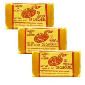 3 PACK ~ Jabón de Víbora de Cascabel - Jabón de serpiente de cascabel