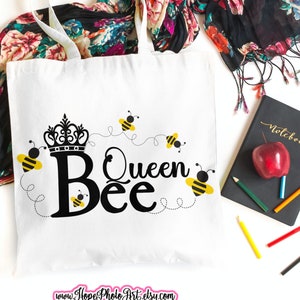 Bumble Bee Queen, PNG, Bee Clipart, Honey Bees, Bee Quotes, Cricut, Iron on Transfer, Sublimation, Scrapbooking, Junk Journal, Crown