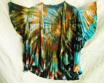 Jaqueta borboleta tingida com gelo Rayon Dharma Trading