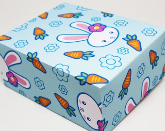 Easter Bunny Printable Gift Wrapping Paper or Book Cover PDF DIY Paper Craft,  24 x 36 inches - P003