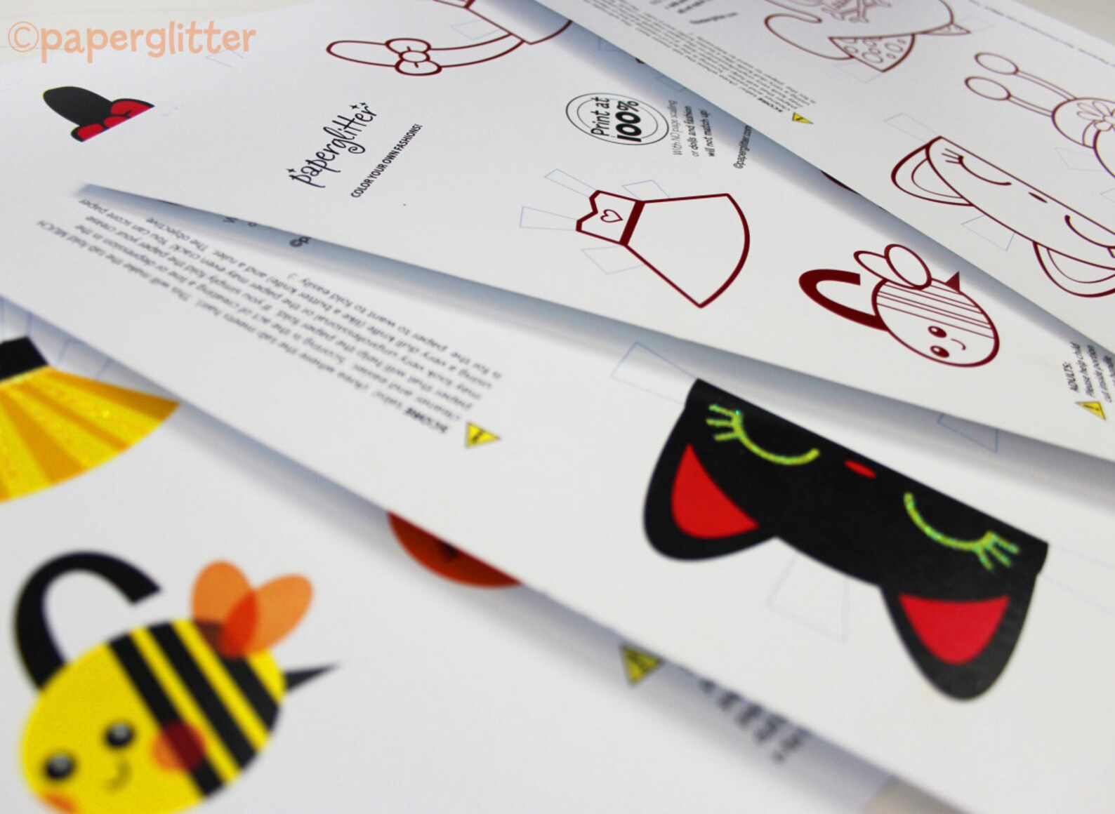 Printable Paper Dolls Halloween Kawaii Set PDF - Etsy