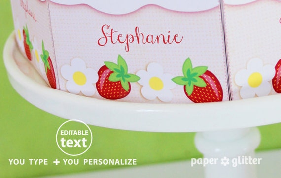 Strawberry Shortcake Paper Cake Slice in REDS Favor Baking Strawberry Shortcake Paper Cake Slice in REDS Favor Baking