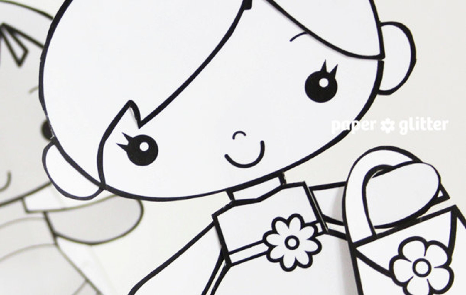 Paper Dolls COLORING PAGES Printables Kit PDF | Etsy