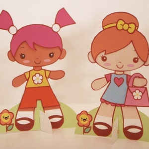 Paper Dolls Printable Kit-Sweet Paper Dolls PDF image 4