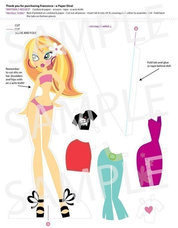Winx paper on sale dolls