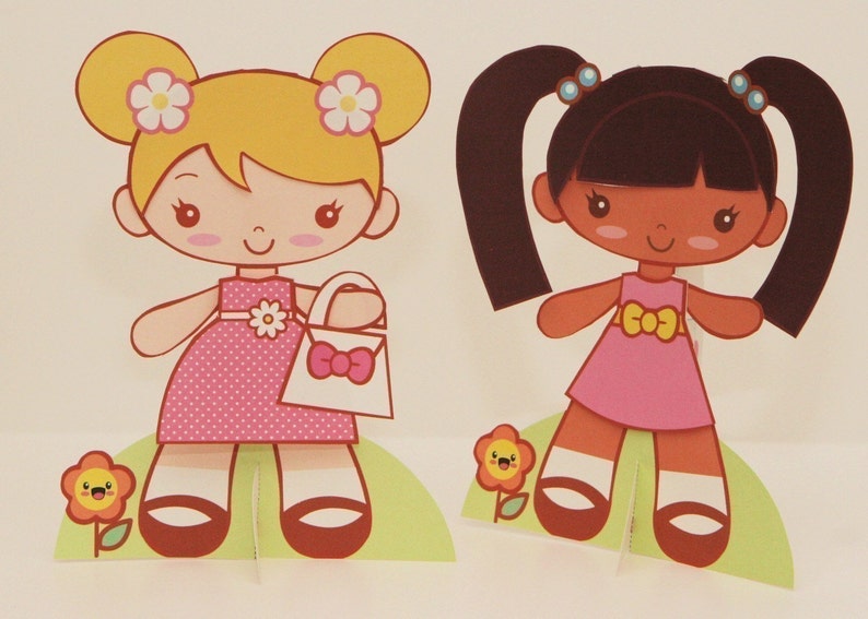 Paper Dolls Printable Kit-Sweet Paper Dolls PDF image 3