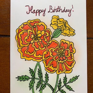 Custom Personal Handmade Greeting Card, Handcrafted, Originally illustrated and designed; Gift for Birthdays, Weddings, Showers, Etc.