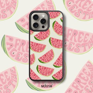Pastèques |  de téléphone inspiré de la Palestine | Jolie coque Palestine | Palestine libre | Gaza | Oliviers | Pour iPhone 11-16 et Samsung 21-24