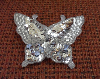 2004 Handmade Sequined with Beading Butterfly Brooch/Handmade Pin Brooch/ Butterfly Sequined Brooch