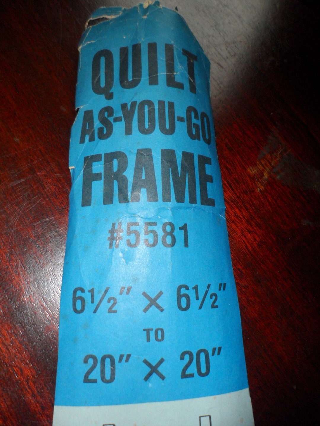 Vintage Edmunds Quilt as You Go Frame With Hardware/1970's Wood Quilt