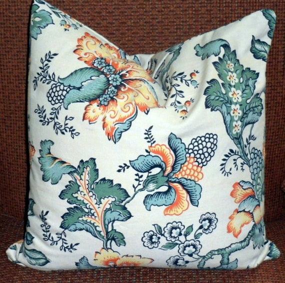 Cushion Cover 14 X 14 vintage Cotton Bark Cloth Cushion Cover hand
