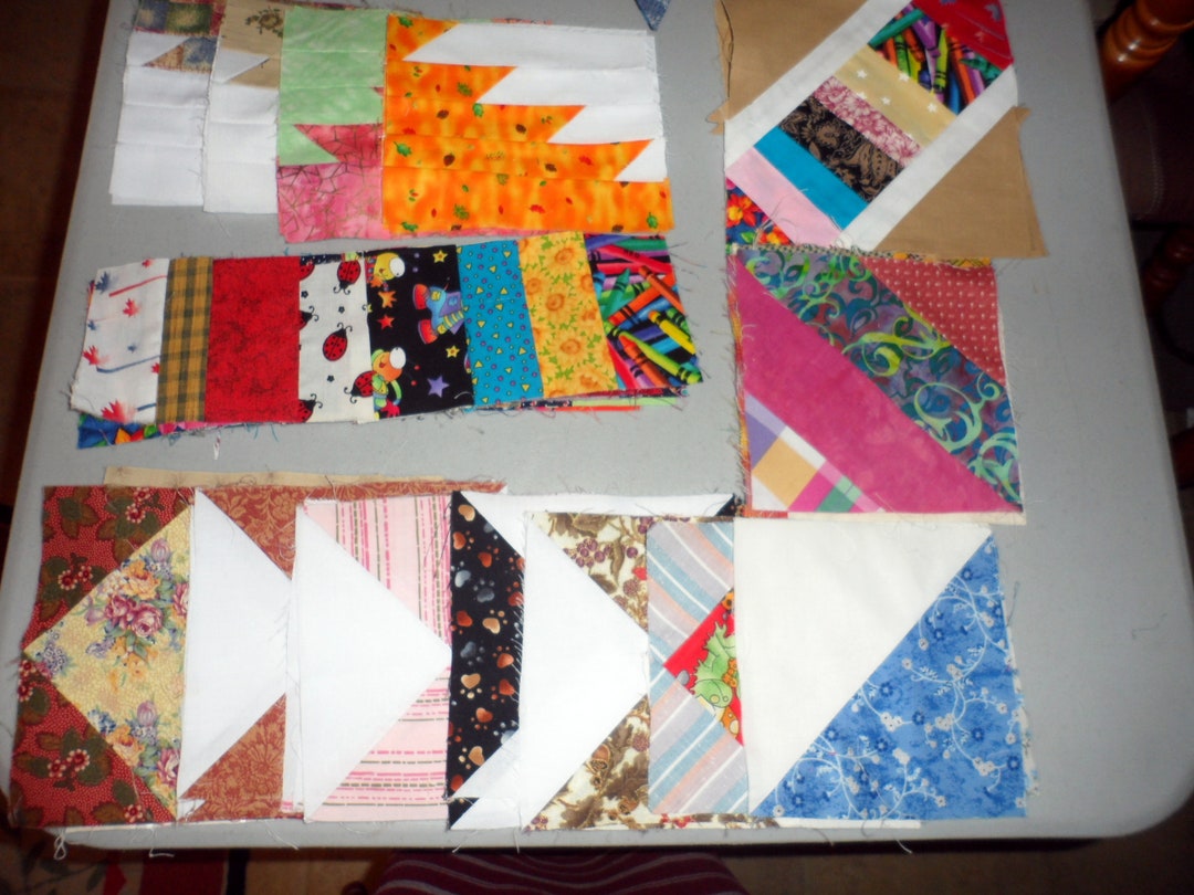 49 ASSORTED ORPHAN QUILT Blocks/variety of Shapes and Etsy