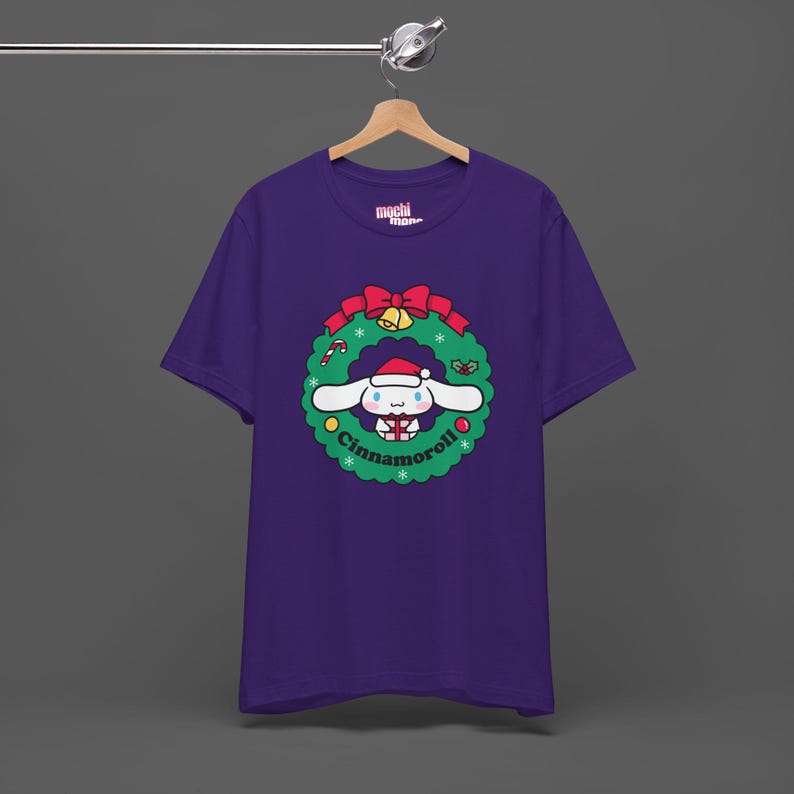 Cinnamoroll Xmas Tee - Christmas Holiday Gift For Sanrio Fans - Cutecore Y2K Graphic T-shirt - Hello Kitty Merry Christmas Shirt image 6