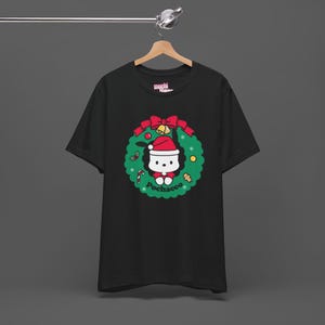 Pochacco Xmas Tee - Christmas Holiday Gift For Sanrio Fans - Cutecore Y2K Graphic T-shirt - Hello Kitty Merry Christmas Shirt image 1