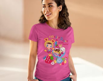 Slim Fit Size Mezzo Piano Tee - Sanrio Jojifuku Kawaicore Tshirt