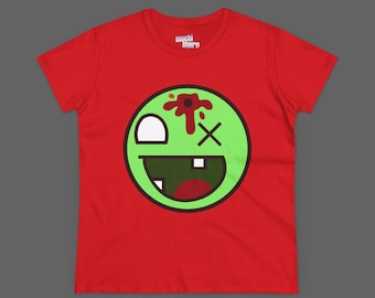 Epic Face Tee - Slim Fit Size Zombie Awesome Face Shirt - Scene Emo Style 2000's Internet Meme T-shirt