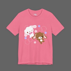 SugarBunnies Shirousa Kurousa Tee - Cutecore Jojifuku Shirt - Pinkcore Kawaii Sanrio T-shirt - Anime Hello Kitty Tshirt image 2