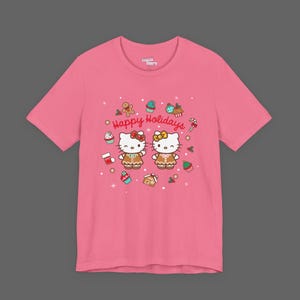 Hello Kitty Mimmy Kitty Xmas Tee - Christmas Holiday Gift For Sanrio Fans - Cutecore Y2K Graphic T-shirt - Mimi Merry Christmas Shirt image 5