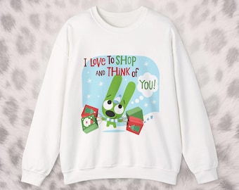Hoops And Yoyo Animation Sweatshirt - Merry Christmas Vintage Emo Scene Style Merch Long Sleeve T-shirt - 2000's Old Cartoon Tee