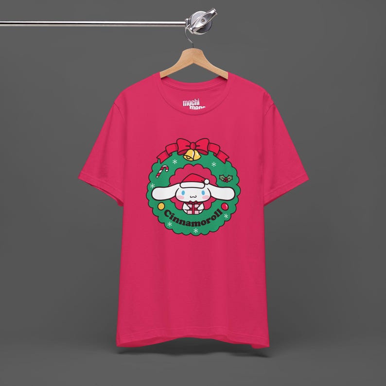 Cinnamoroll Xmas Tee - Christmas Holiday Gift For Sanrio Fans - Cutecore Y2K Graphic T-shirt - Hello Kitty Merry Christmas Shirt image 8