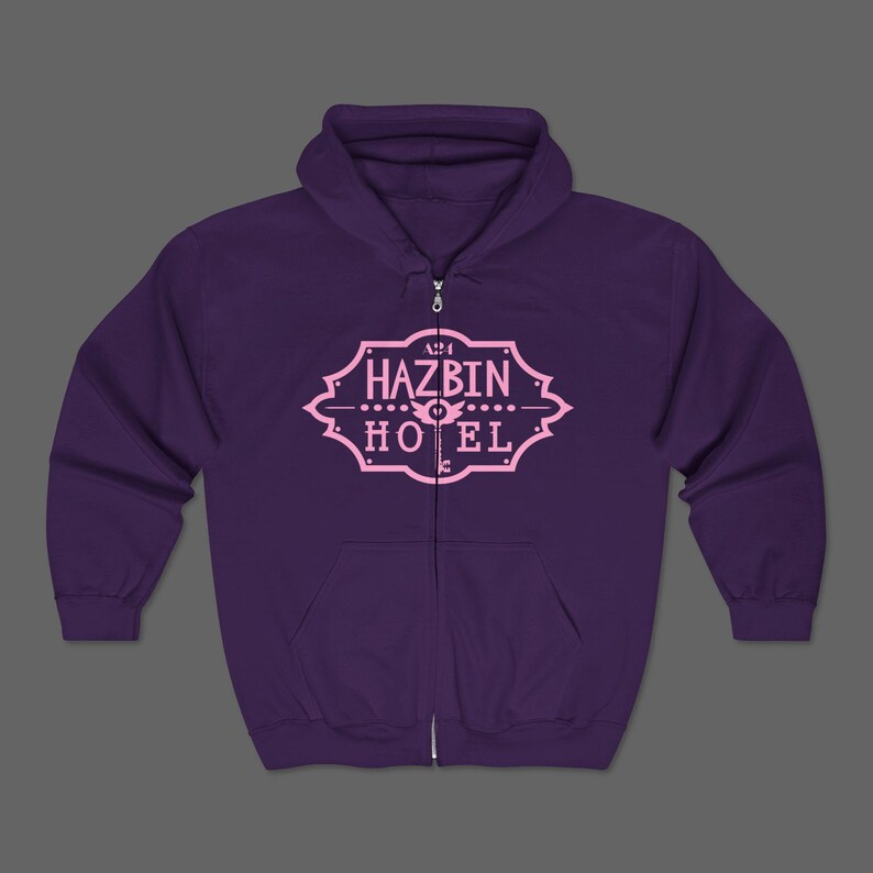 Sudadera con capucha y cremallera de Hazbin Hotel - Sudadera de manga larga con polvo de ángel y pepitas de grasa - Camiseta de dibujos animados para adultos Helluva Boss imagen 4